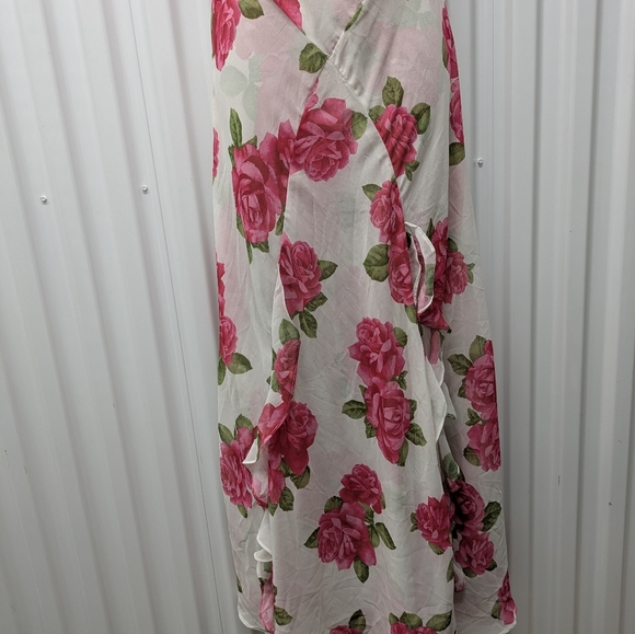 Forever 21 Pink and White Floral Maxi Dress - Picture 3 of 12